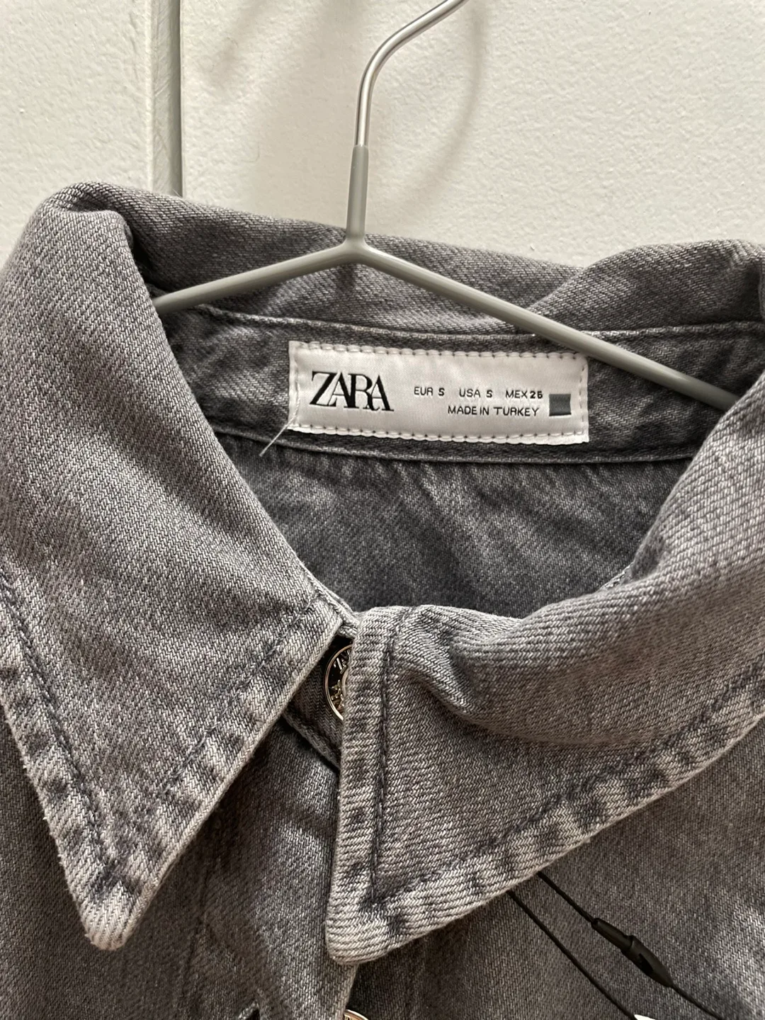 Zara Gray Denim Jacket image indicator(2)