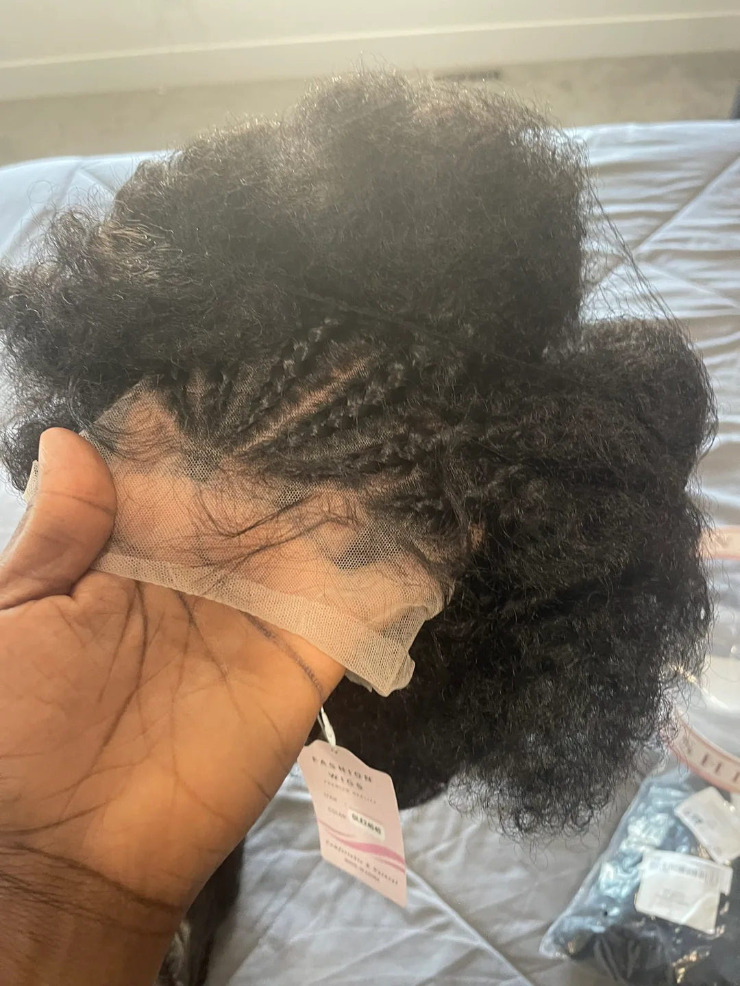 Afro Kinky Curly Human Hair Wig image indicator(2)