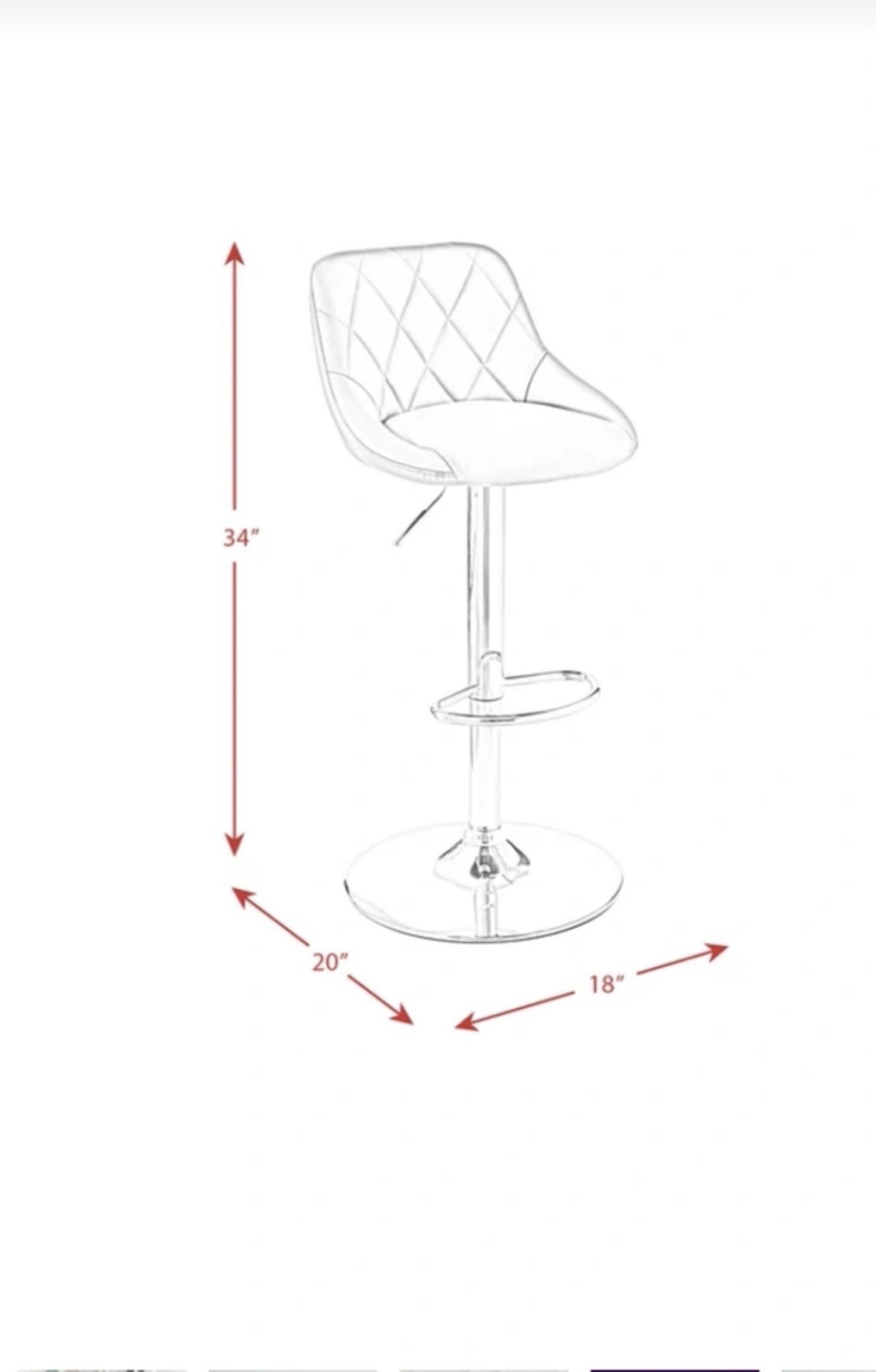 White bar stools for sale - photo 5