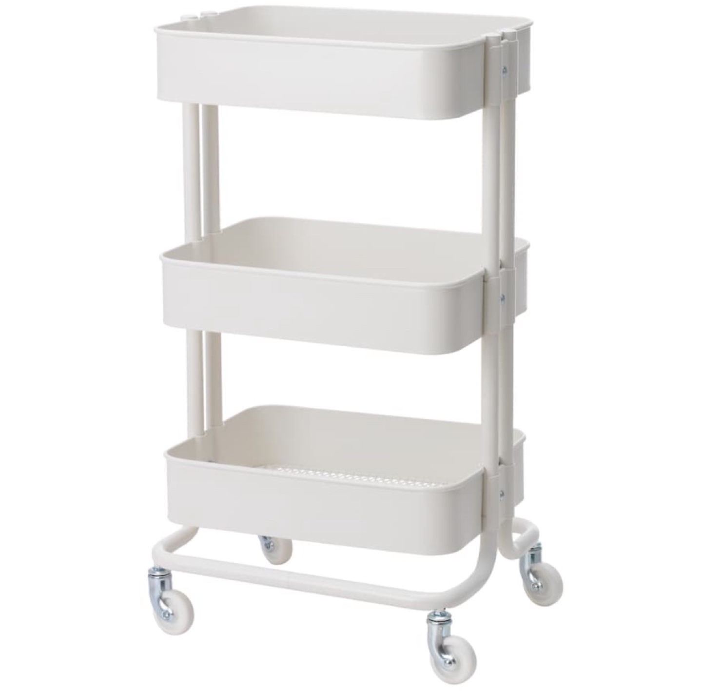 IKEA Raskog 3-Tier Utility Cart - White
