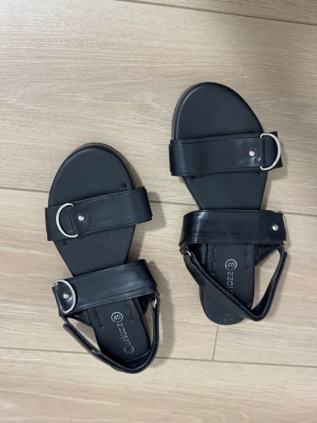 Quizoz Women's Black Sandals Size 40 image indicator(2)