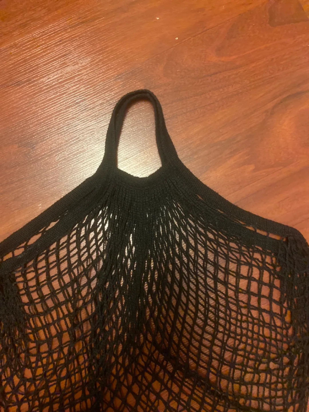 Black mesh Shopping Bag image indicator(2)