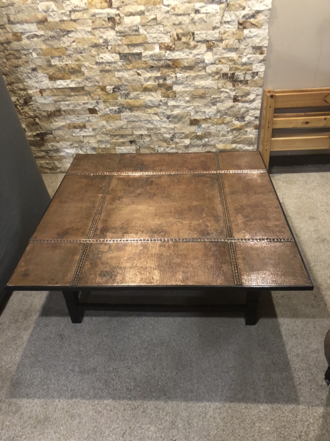 Copper Top Coffee Table