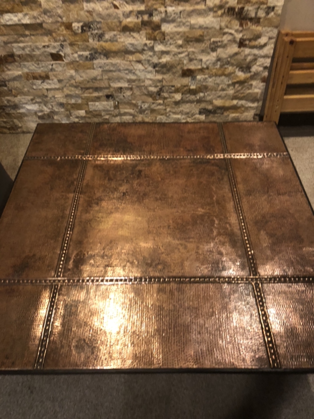 Copper Top Coffee Table - photo 3