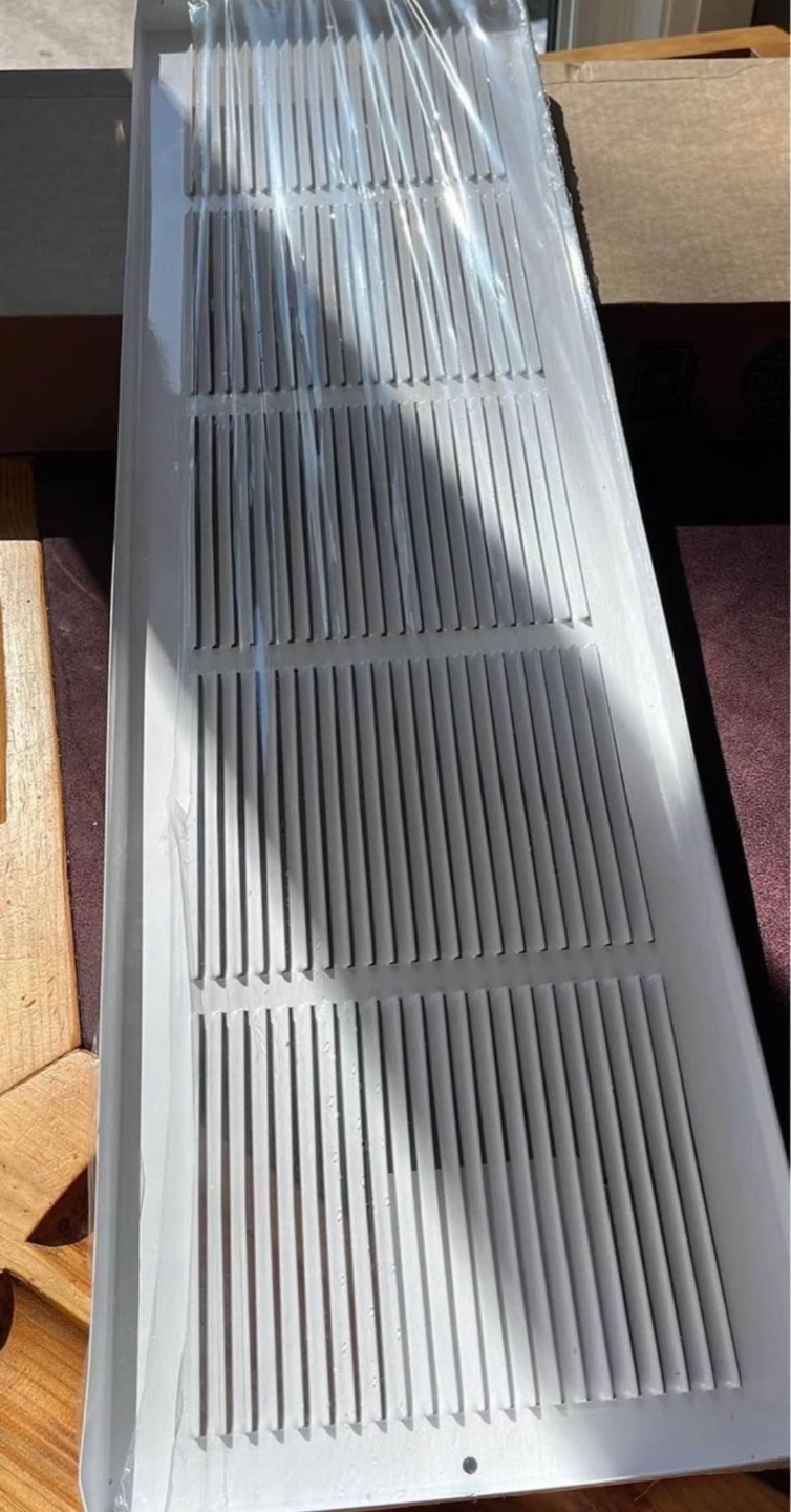 Imperial Standard Series Baseboard Grille - White - 30" x 8" - photo 2