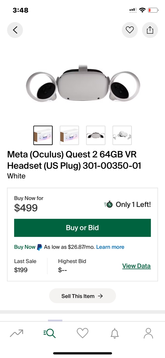 Meta Quest 2 64GB VR Headset - White - photo 2