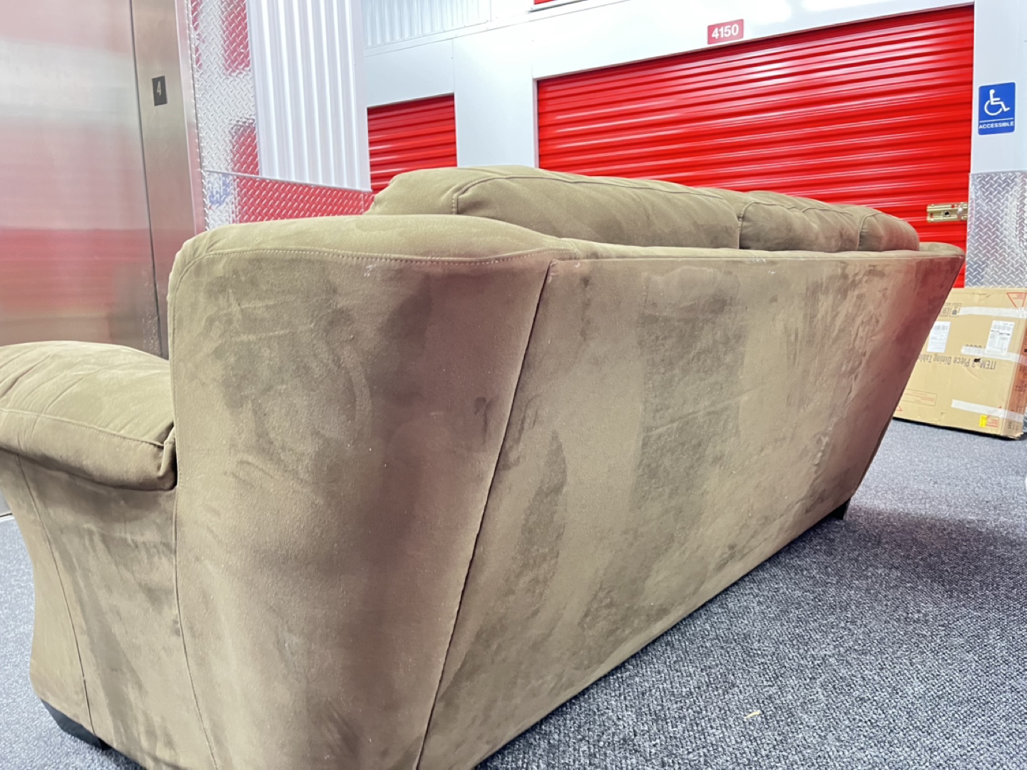 Used Brown Sofa - photo 3