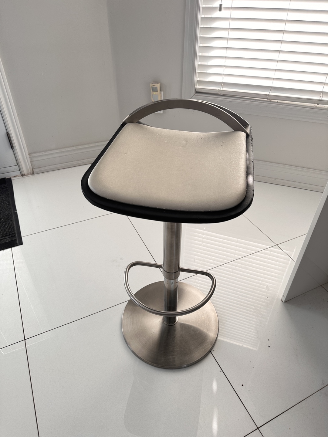 Set of Three Adjustable Height Bar Stools