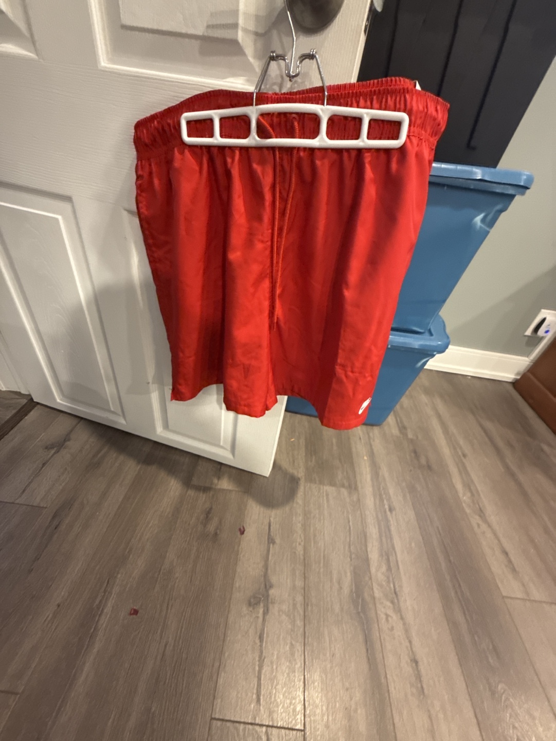 Nike Men's Red Standard Fit Above Knee Length Shorts - Size XL