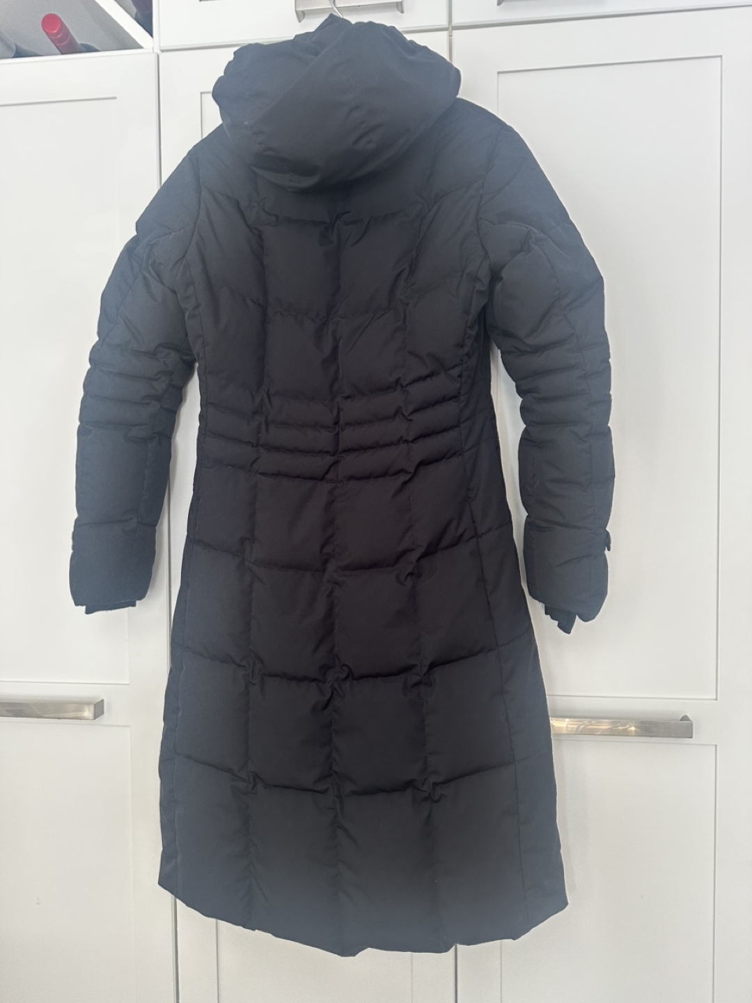 MeCo Women's Black Long Puffer Down Jacket with Hood - Size S - photo 2