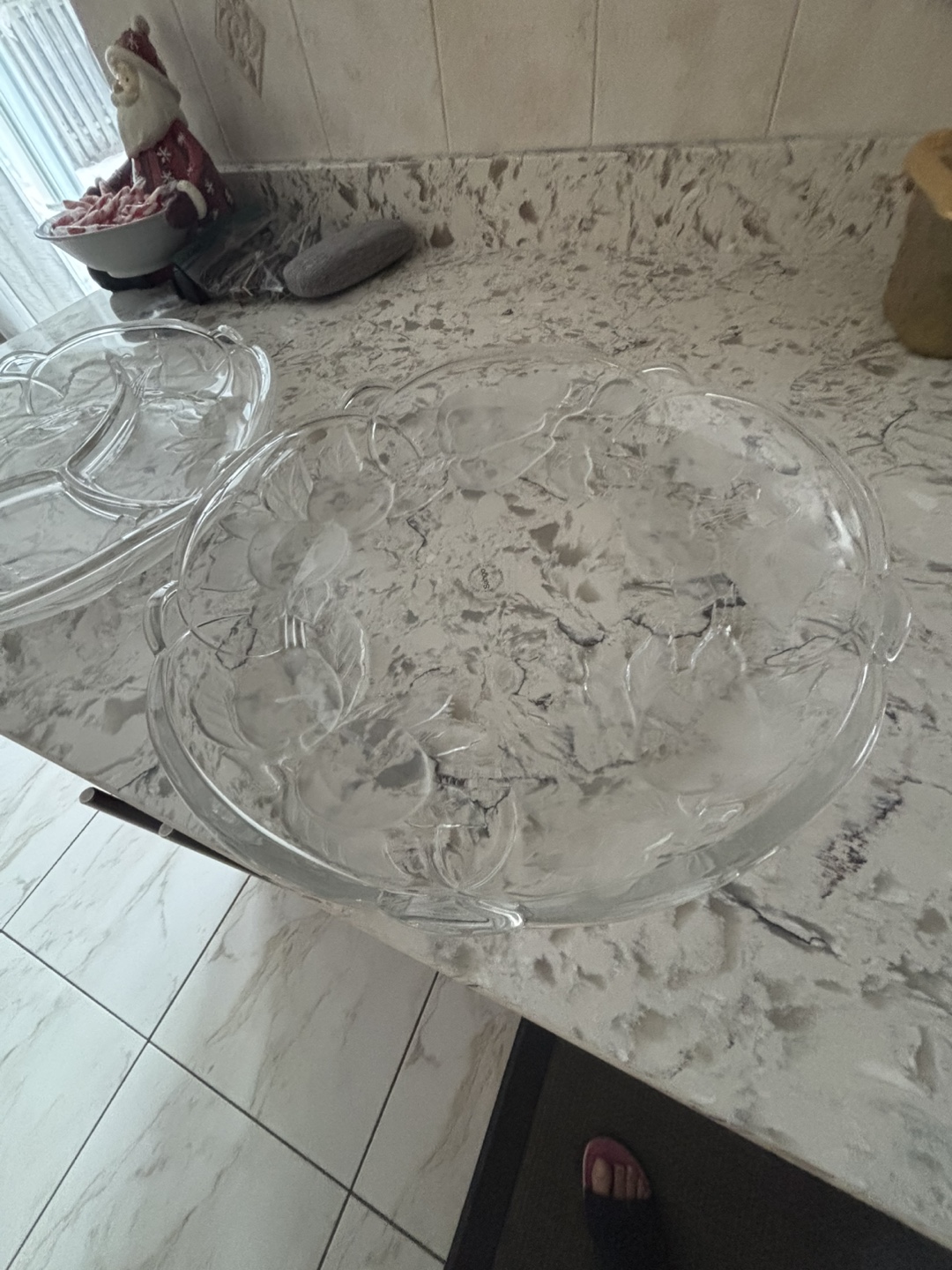 Vintage Crystal Fruit Serving Platter - photo 2