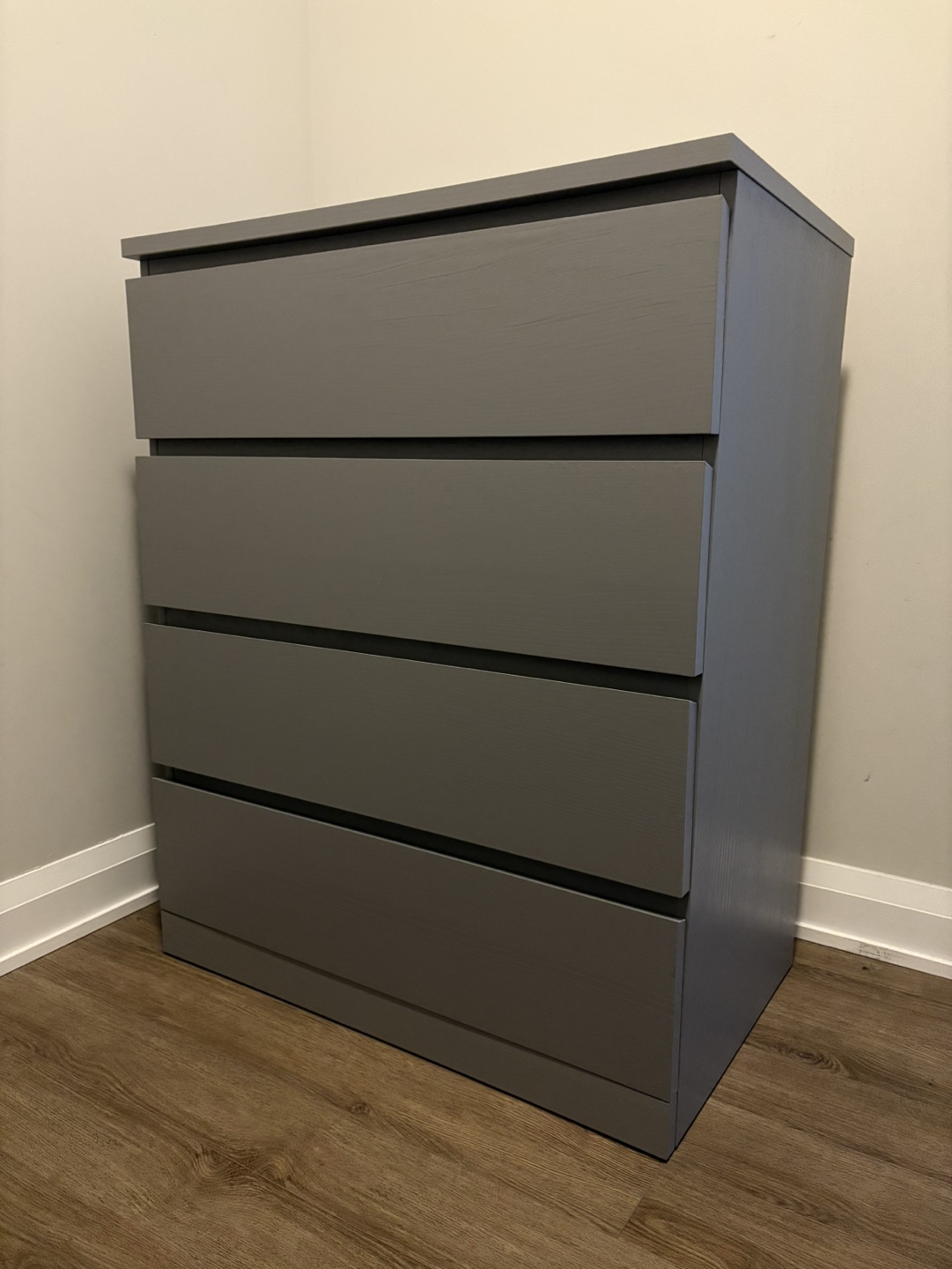 IKEA MALM Grey four-drawer Dresser