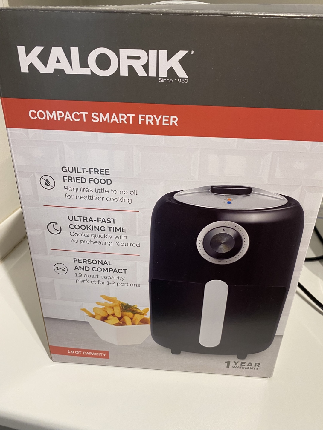 Kalorik Compact Smart Fryer - 1.9 qt - photo 2