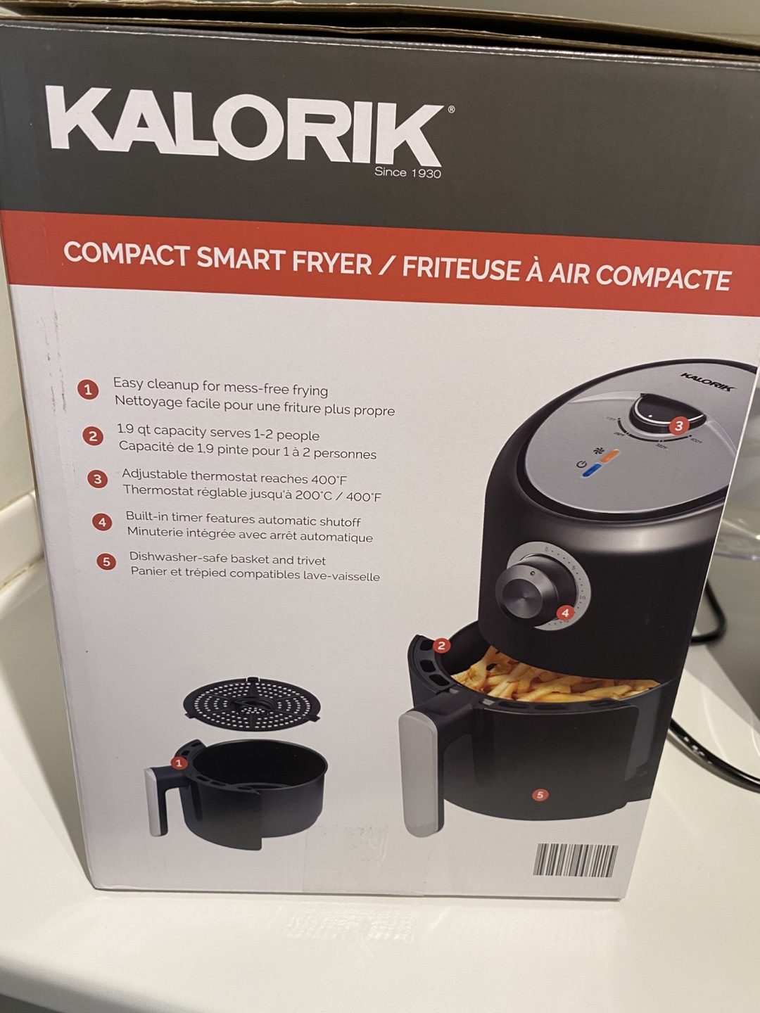 Kalorik Compact Smart Fryer - 1.9 qt - photo 3