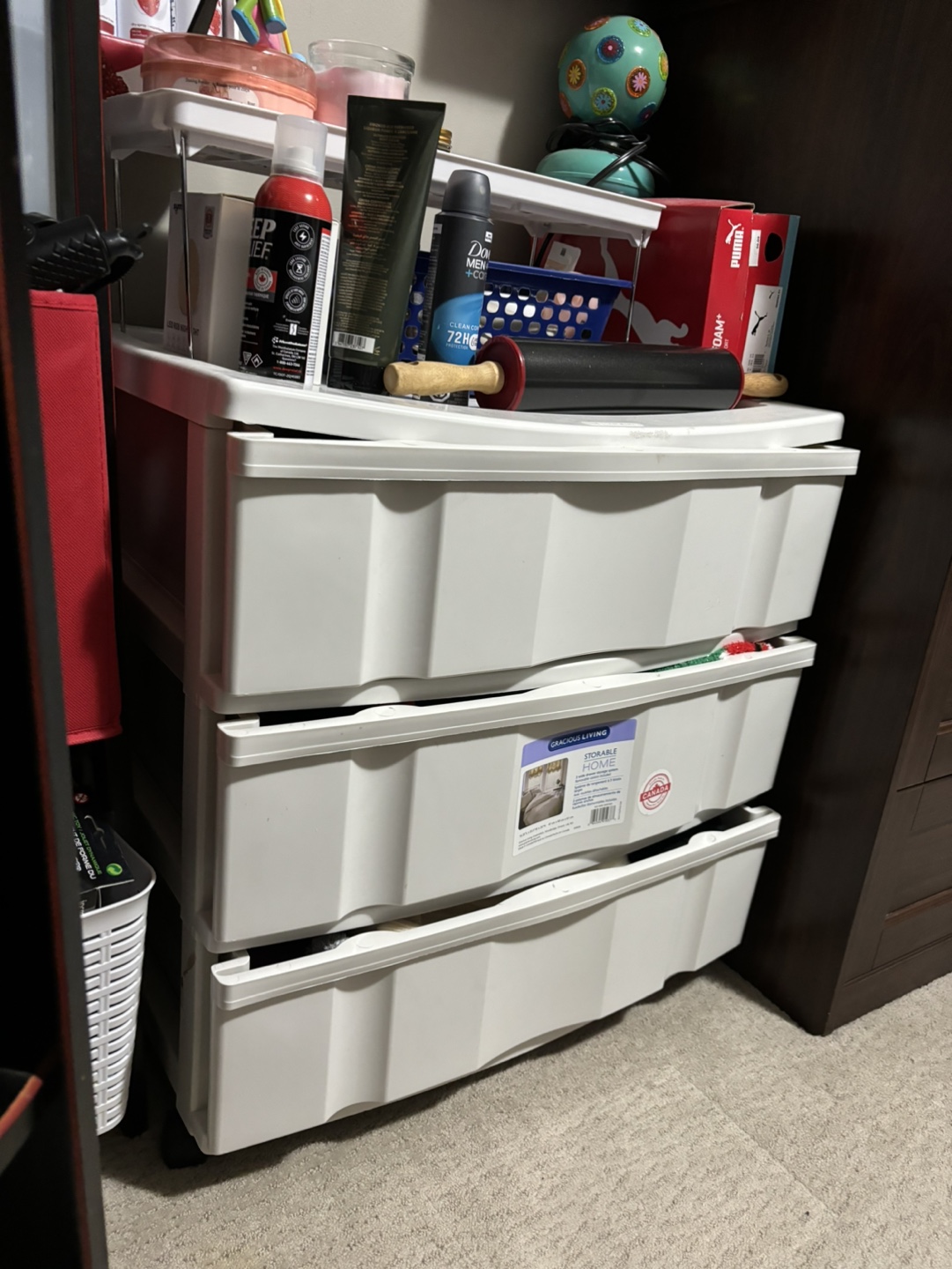 Gracious Living 3-Drawer Storage Cart - photo 2