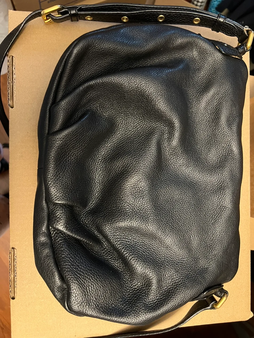 Marc Jacobs Black Leather Crossbody Bag image indicator(3)