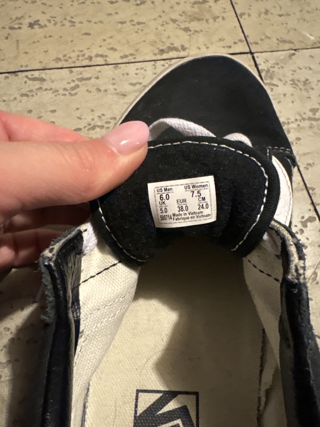Vans Old Skool Black Suede Sneakers - Women's Size 7.5 - photo 3