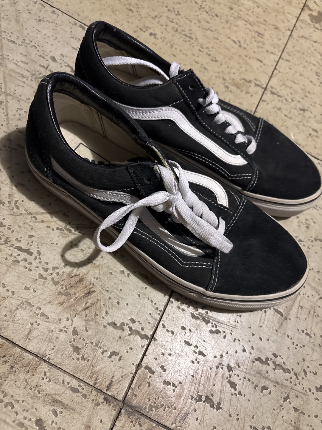 Vans Old Skool Black Suede Sneakers - Women's Size 7.5