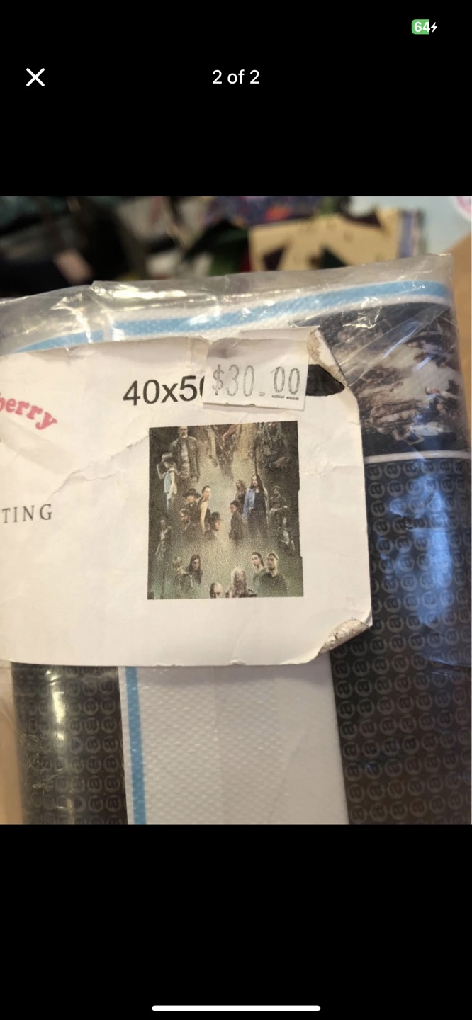 Large The Walking Dead Diamond Dot Art Kit