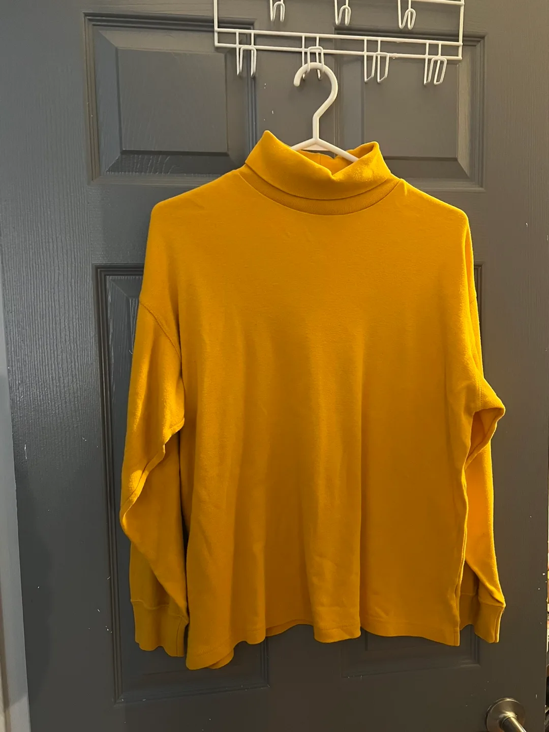 Mustard Yellow Turtleneck Long Sleeve Top thumbnail