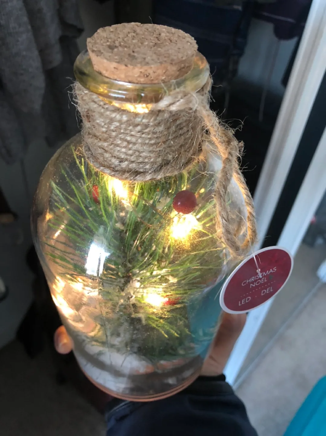 LED Christmas Light-Up Bottle Decoration thumbnail