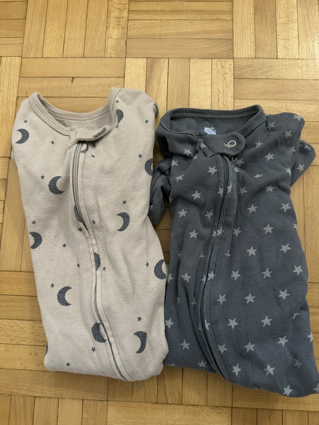 Cloud Island Baby Sleepers - 2 Pack - 3-6 Months