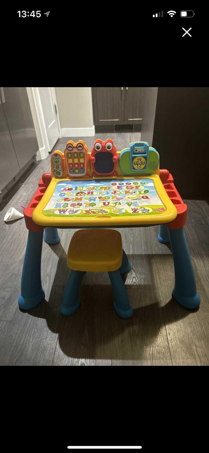 Kids' Learning Activity Table with Chair