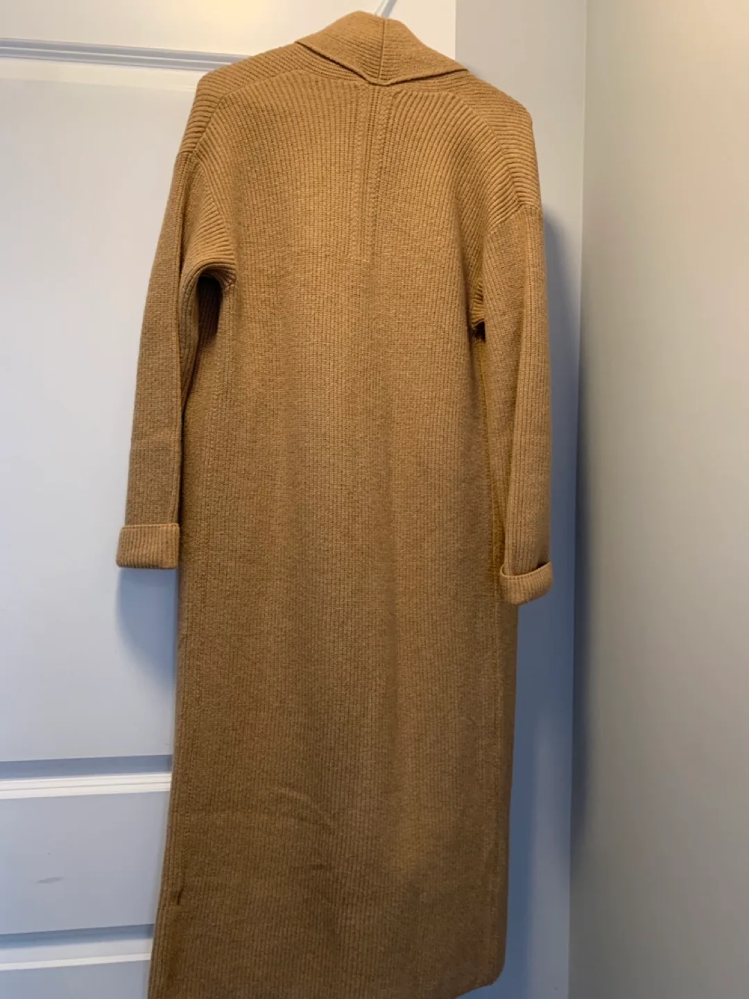 Banana Republic Camel Ribbed Knit Cardigan - XS image indicator(3)