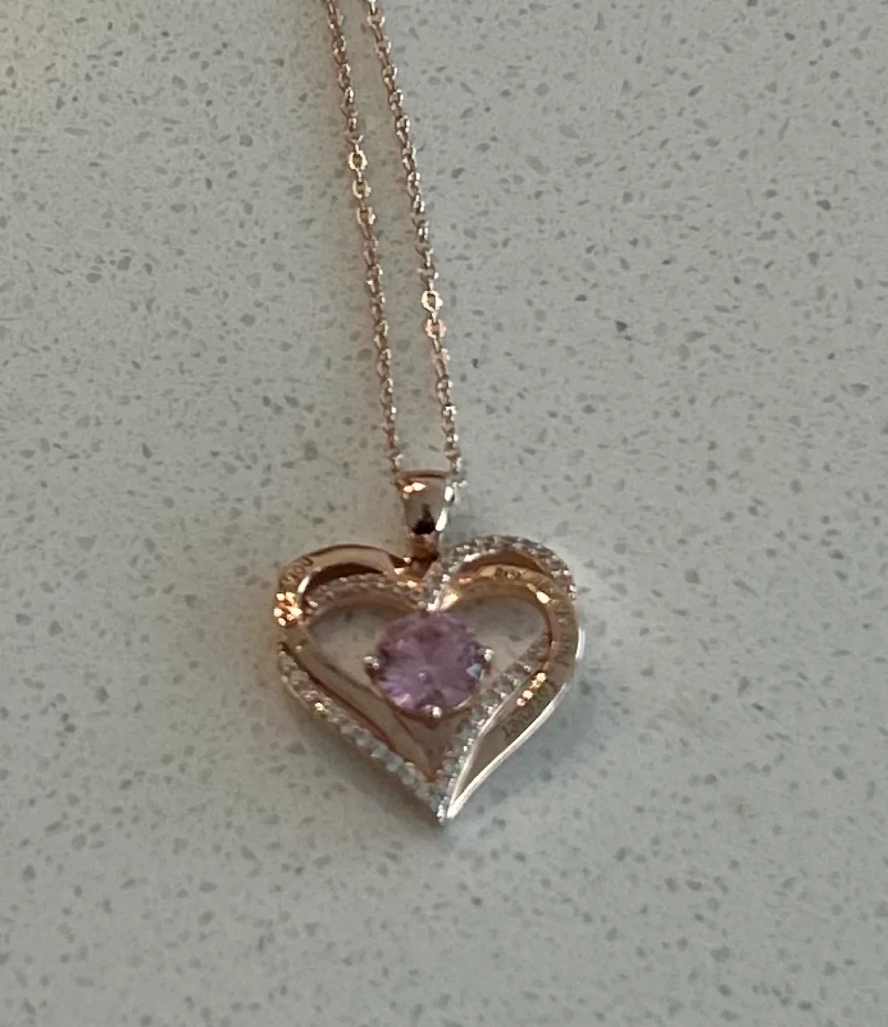 Rose Gold Pear Shaped Engagement/Wedding Ring Set image indicator(4)