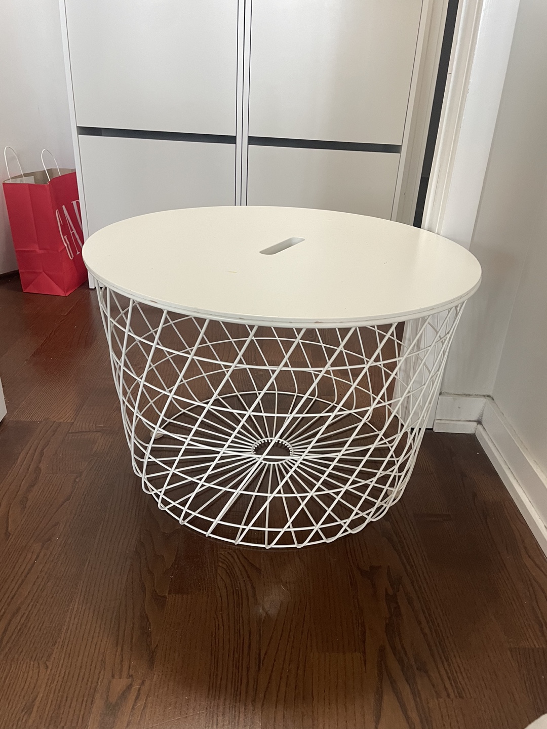 IKEA KVISTBRO White Storage Table