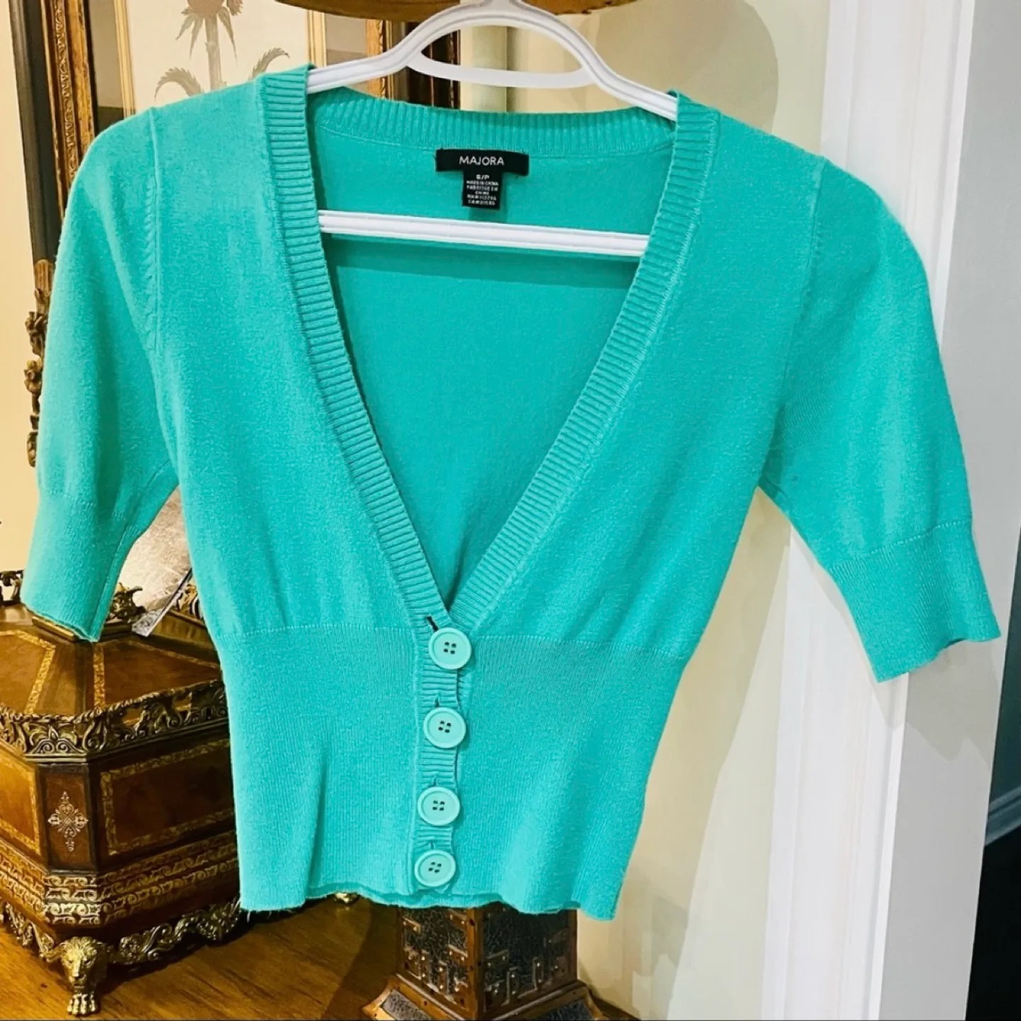 2 Piece Majora 3/4 Sleeve V-Neck Sweaters image indicator(5)