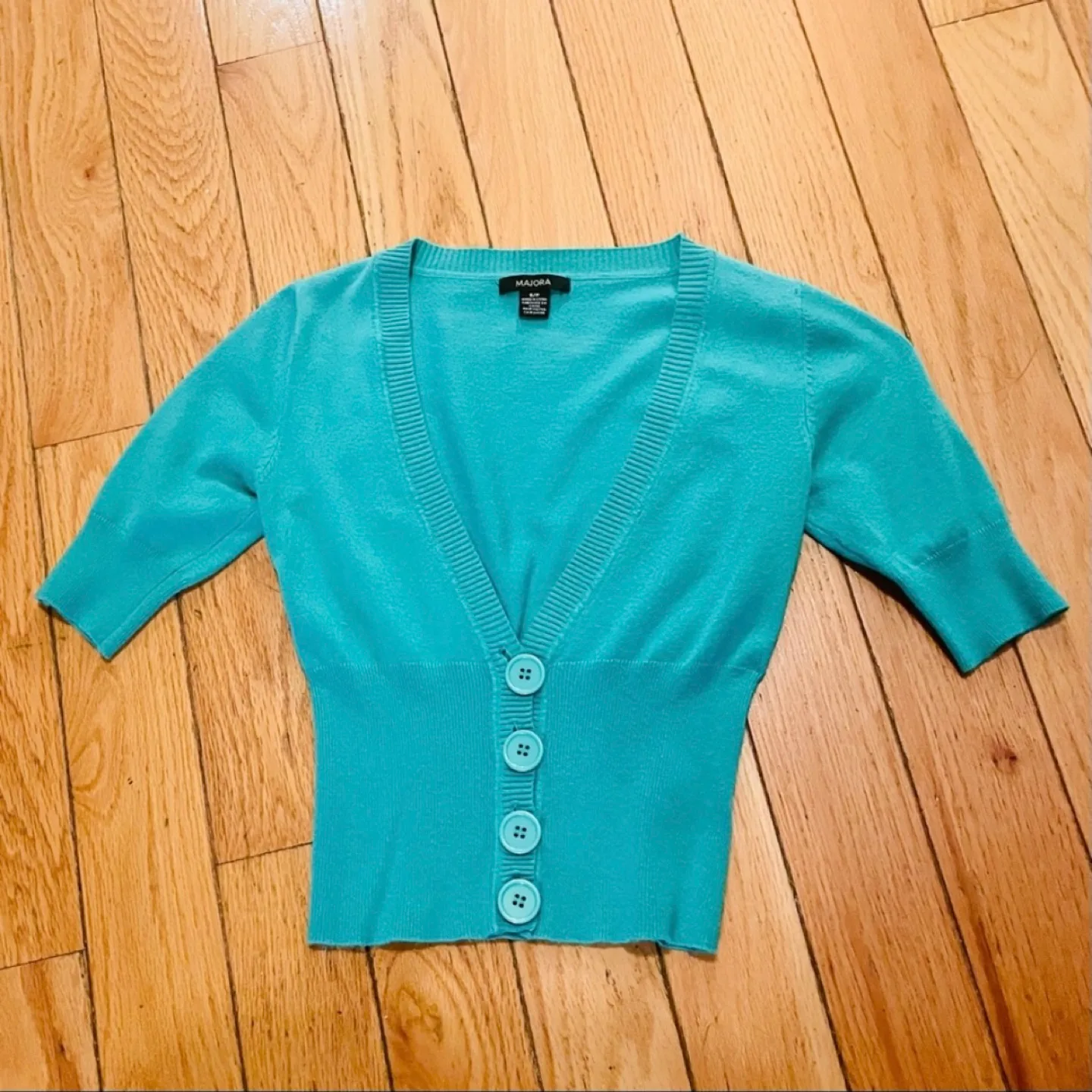 2 Piece Majora 3/4 Sleeve V-Neck Sweaters image indicator(6)