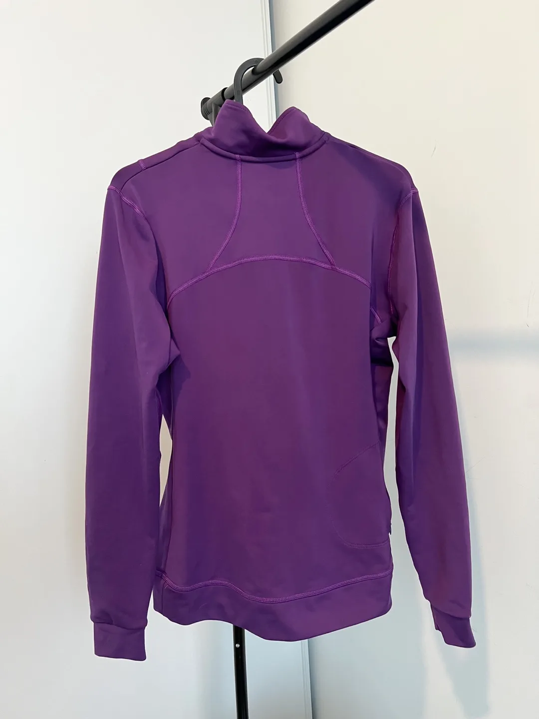 Sugoi Purple 1/4 Zip up workout Thermal Lined Pullover image indicator(3)