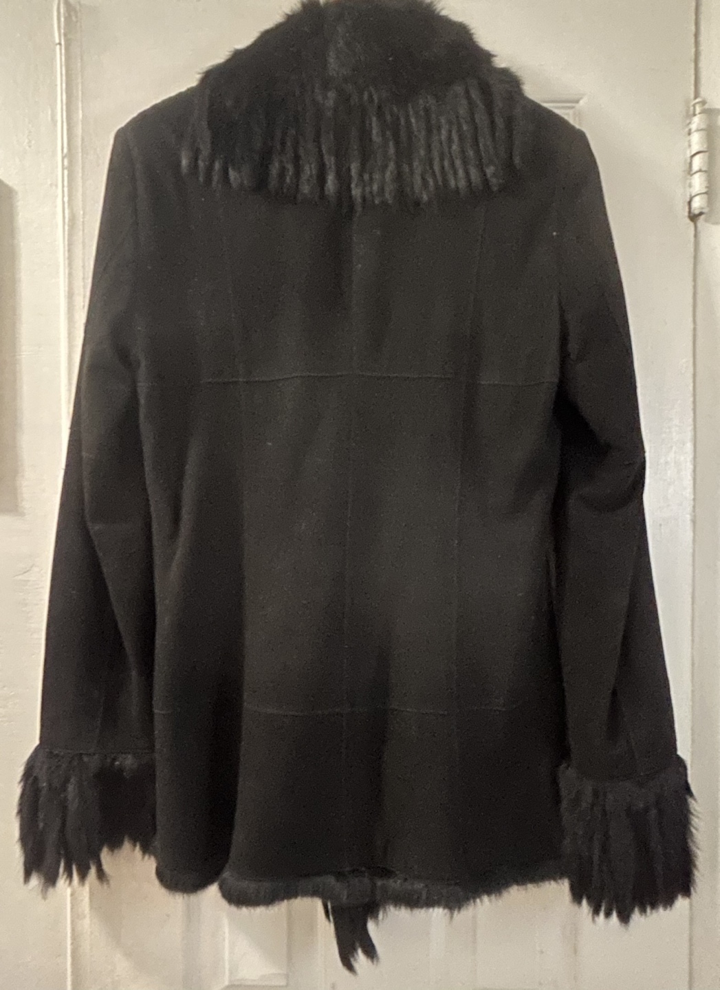 Black Suede and Fur Jacket - photo 3