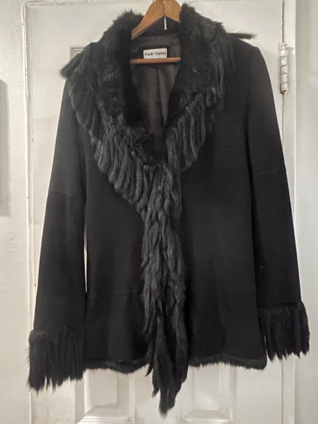 Black Suede and Fur Jacket - photo 2