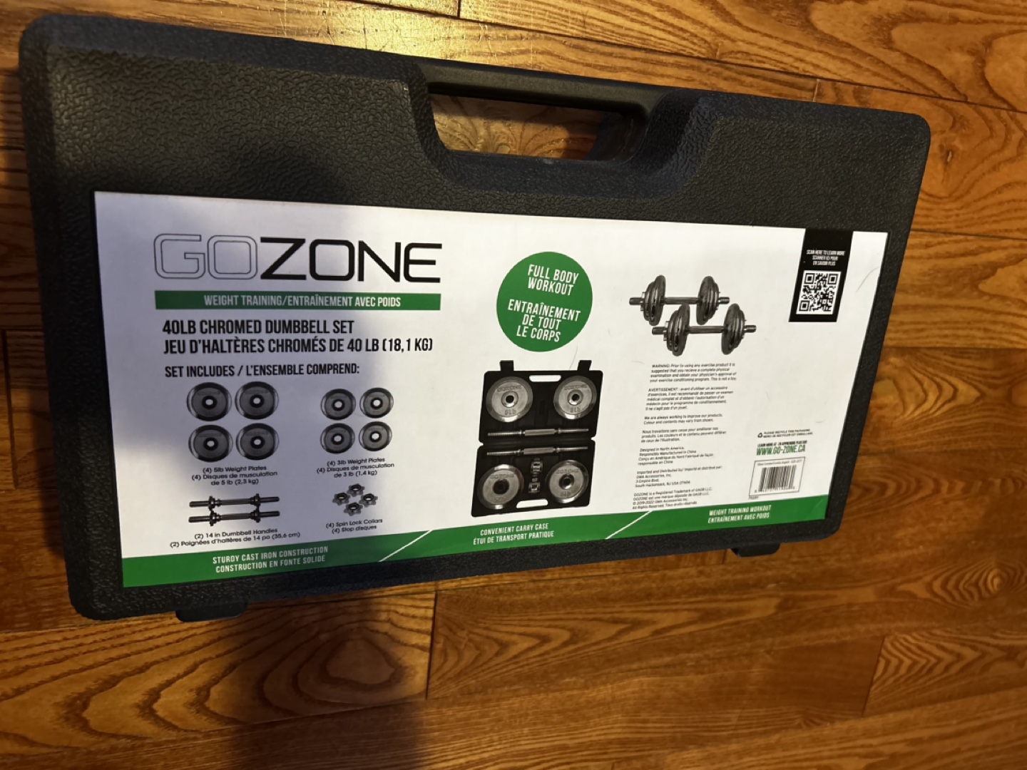 Go Zone 40LB Chromed Dumbell Set BRAND NEW