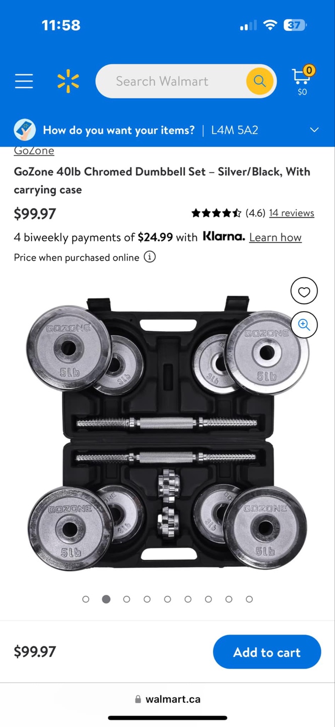 Go Zone 40LB Chromed Dumbell Set BRAND NEW - photo 3