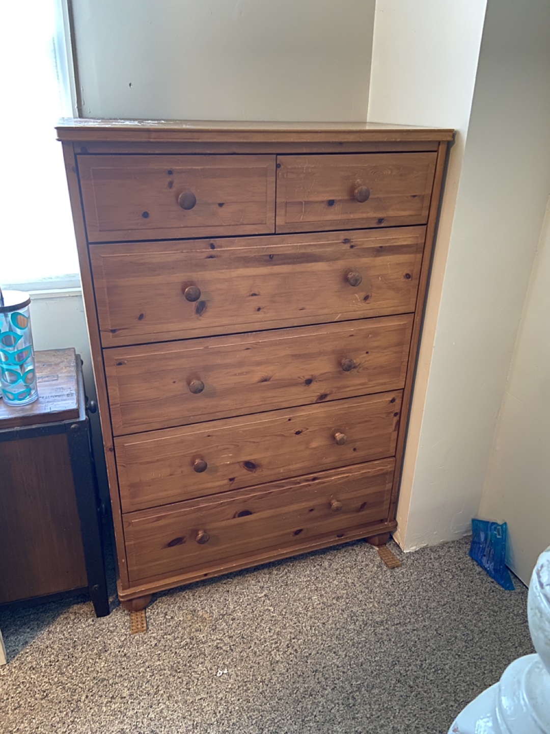 IKEA Tall Wooden Chest of Drawers