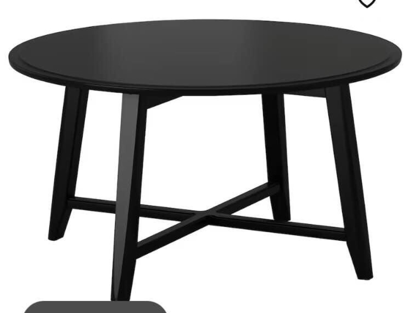 IKEA KRAGSTA Black Coffee Table - photo 4