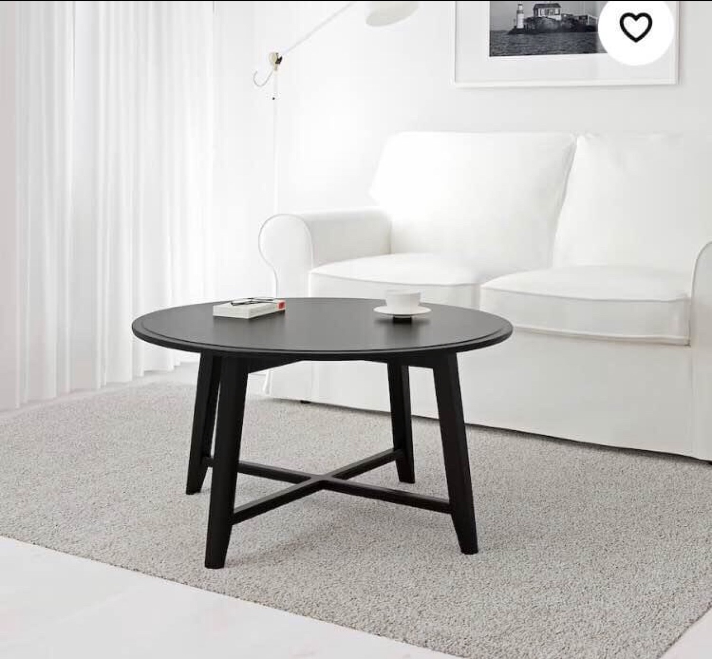 IKEA KRAGSTA Black Coffee Table - photo 3