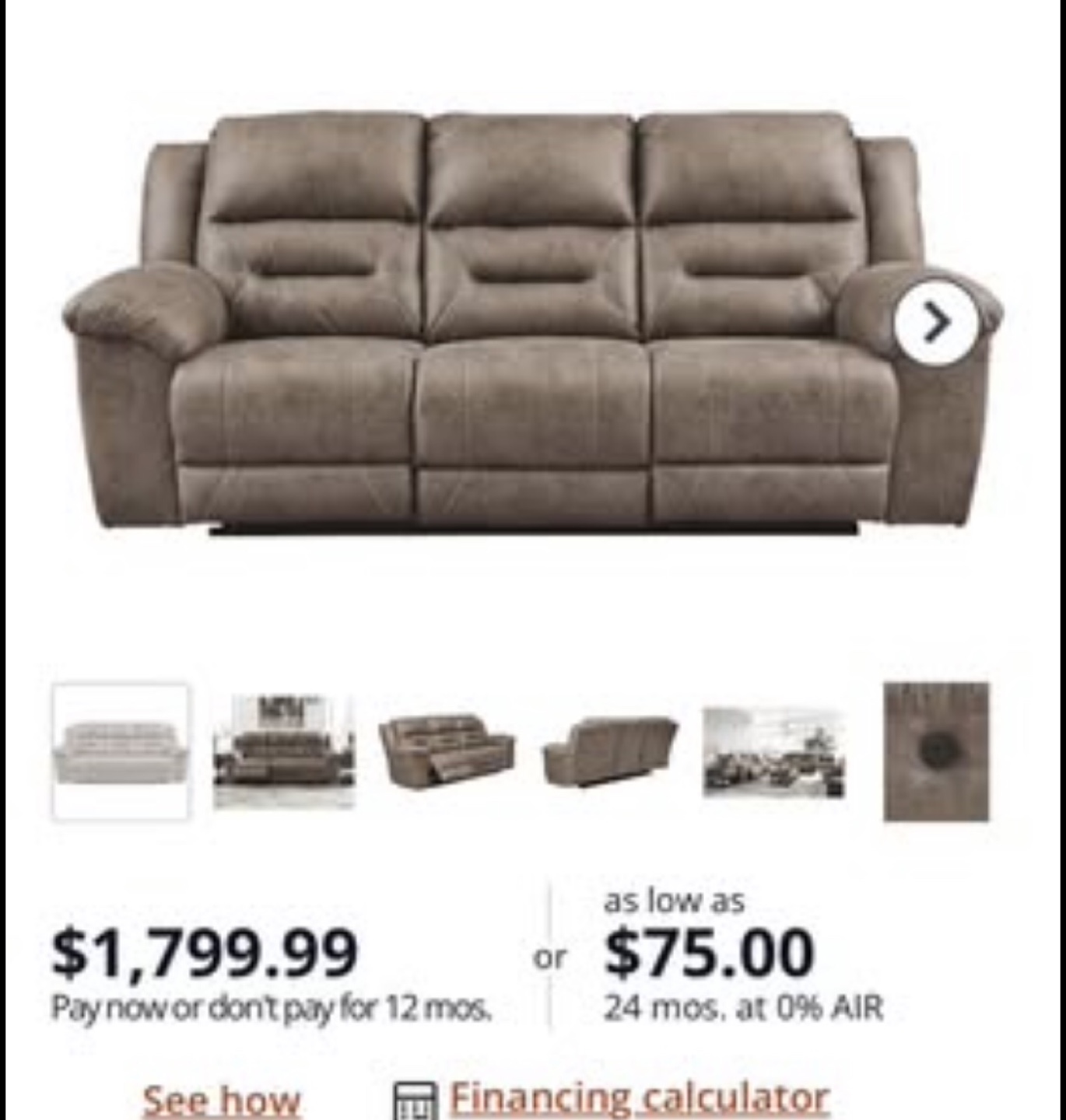 Reclining Sofa - photo 3