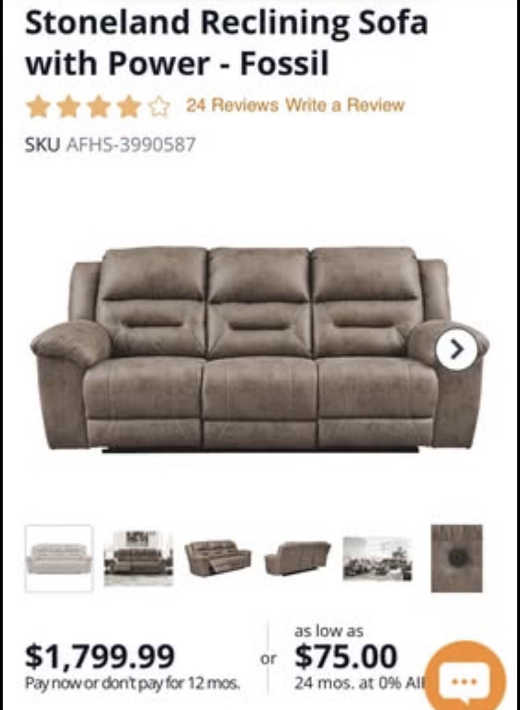 Reclining Sofa - photo 4