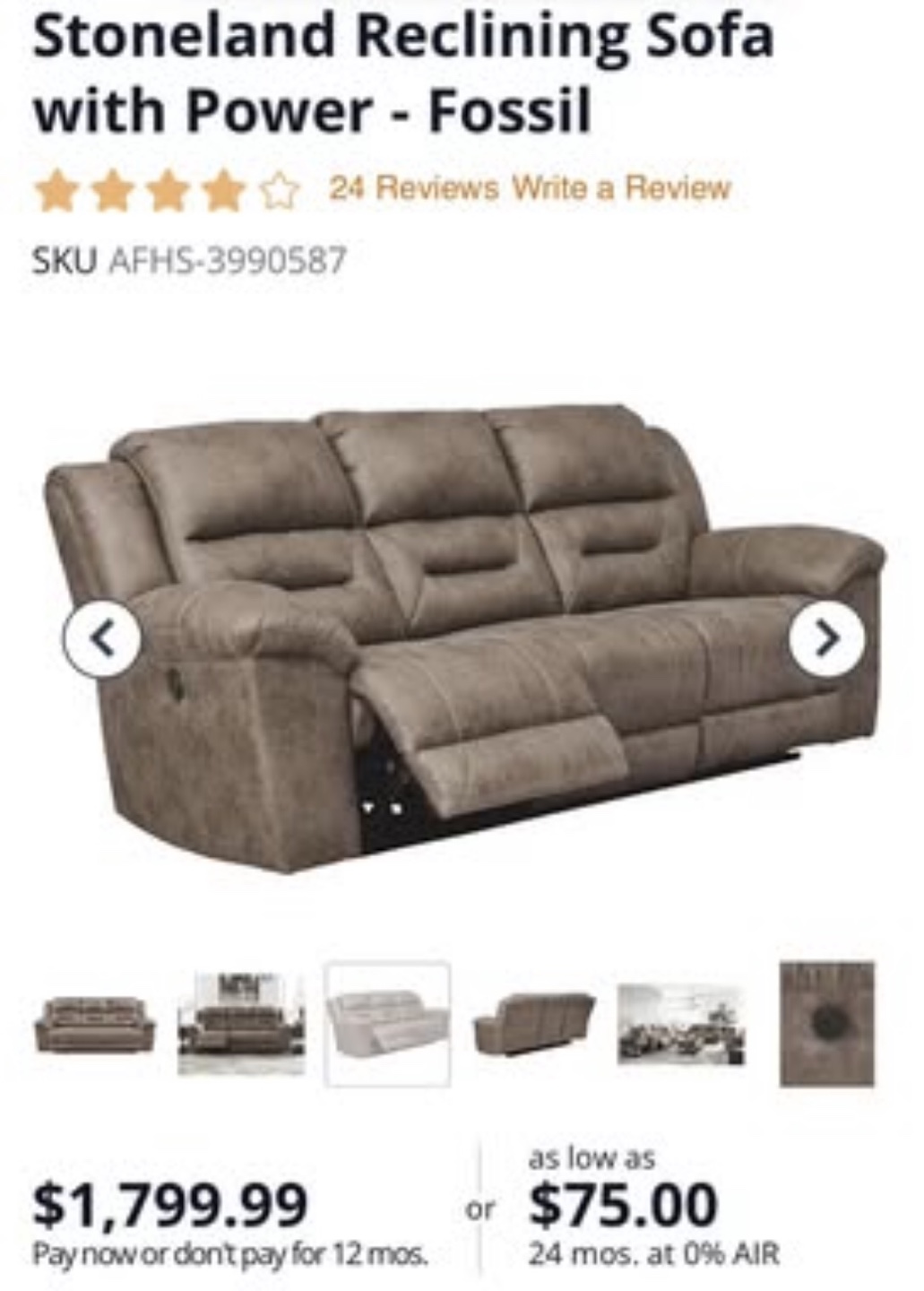 Reclining Sofa - photo 5