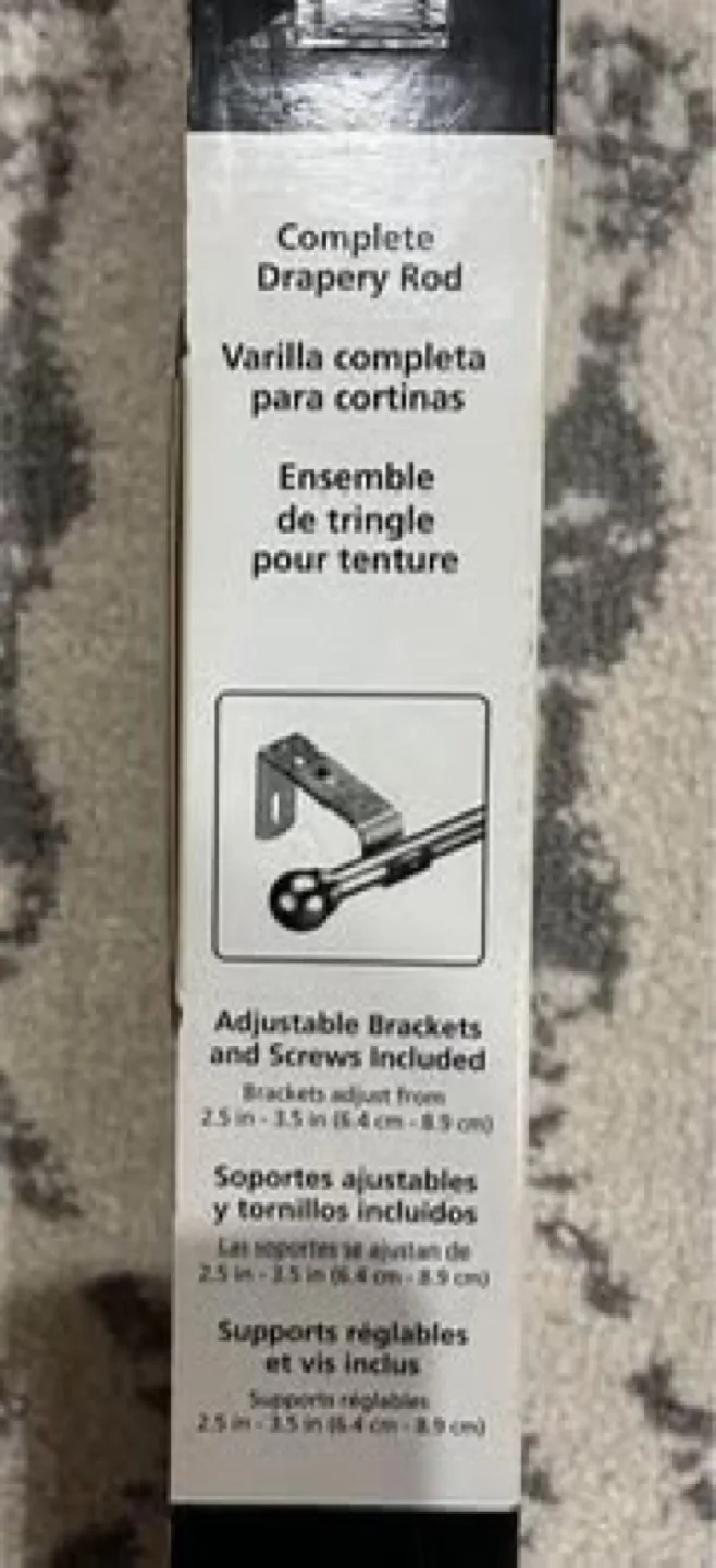 Brand New Umbra 71-122cm Adjustable Drapery Rod image indicator(4)