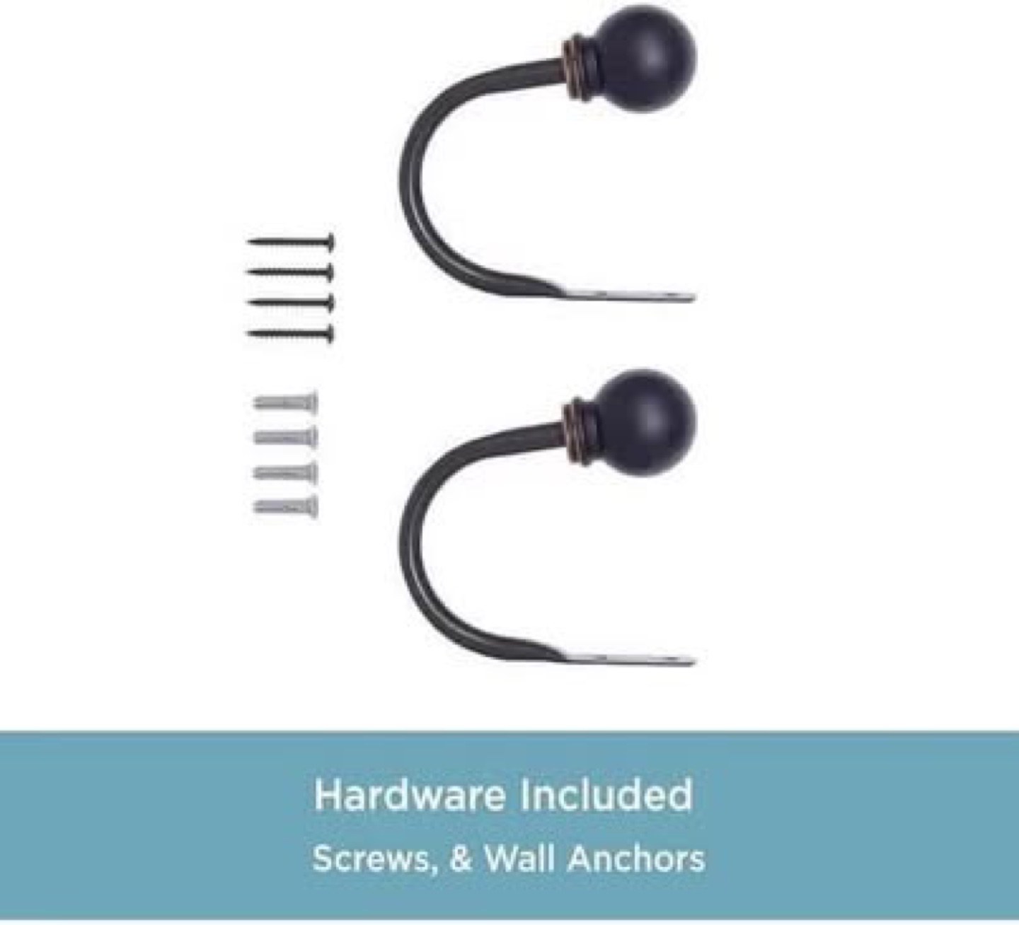 Umbra Drapery Scarf Holders/Holdback Set
