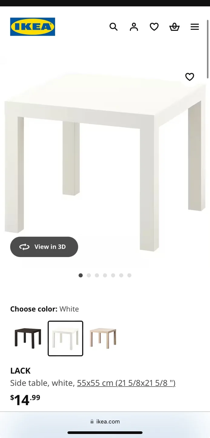 MUST GO! 2 IKEA Lack White Tables!! image indicator(4)