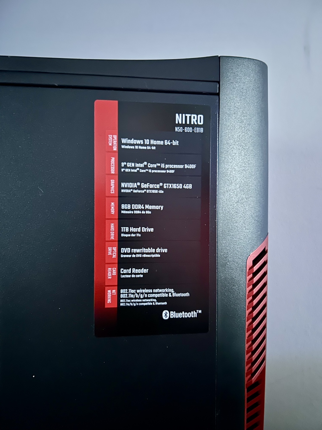 Complete Acer Nitro Gaming Desktop - Excellent Condition - photo 3