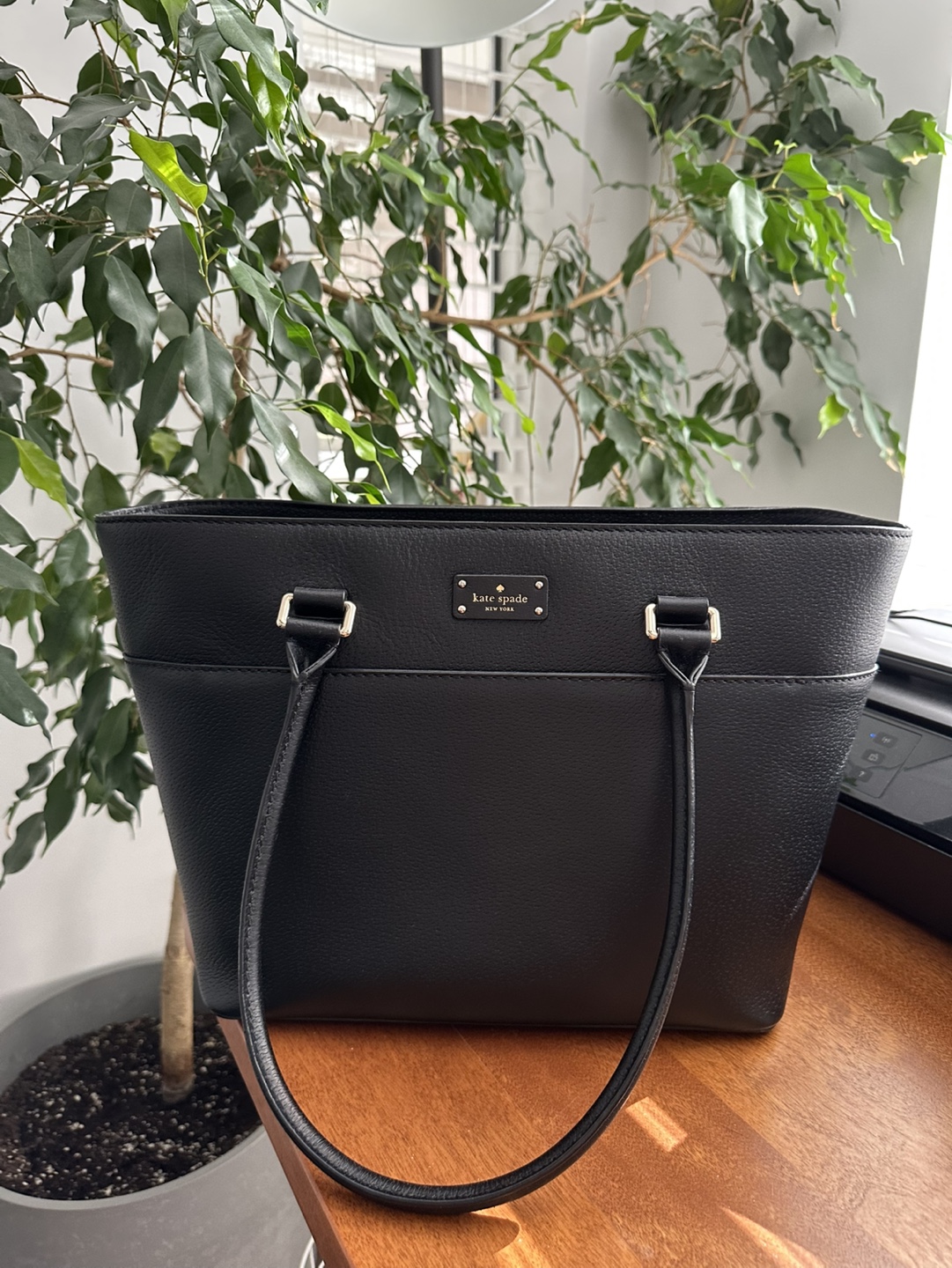 Kate Spade New York Black Leather Tote Bag - photo 2