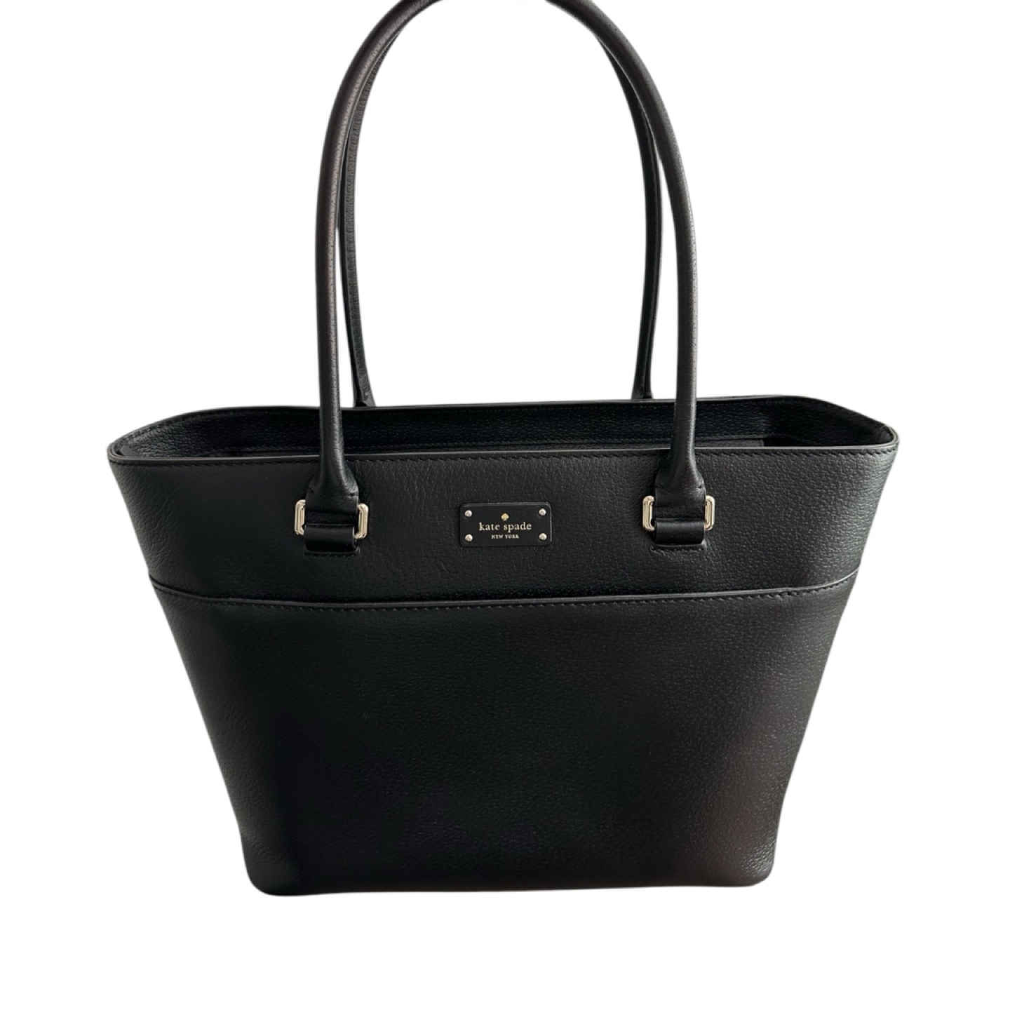 Kate Spade New York Black Leather Tote Bag