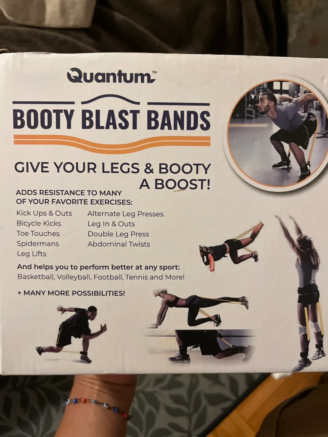 Quantum Booty Blast Bands - Resistance Bands for Legs & Glutes image indicator(2)